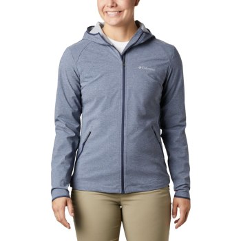 Columbia Heather Canyon Softshell, Chamarras Azul Marino Para Mujer | 639451-MVY